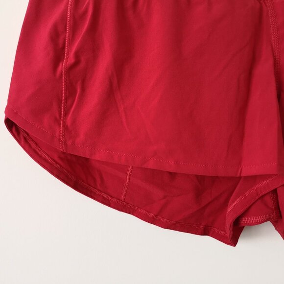 NWT LULULEMON DKRD Red LTWT Speed Up Low Rise 2.5" Lined Shorts 10 - Picture 3 of 8